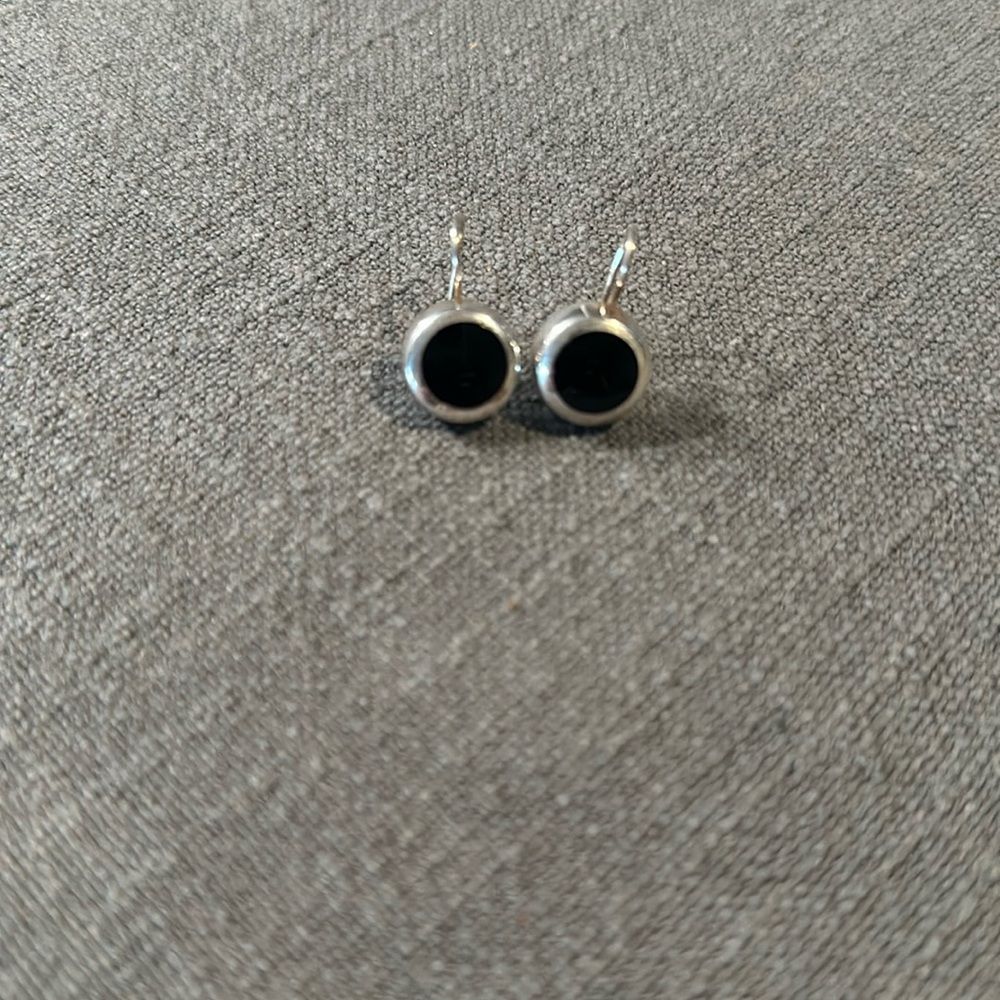 Silpada Sterling Silver & Black Onyx Earrings